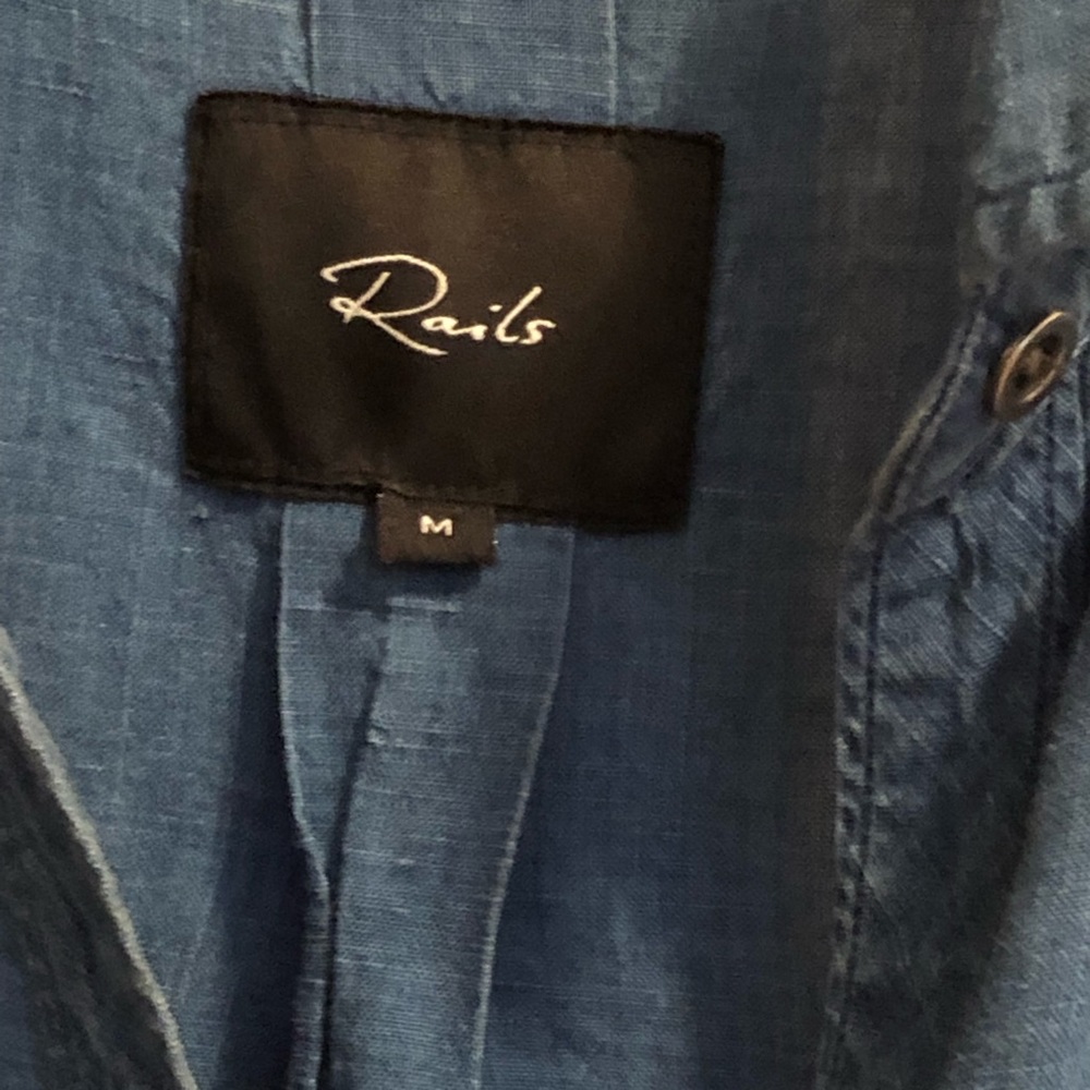 Rails Cold Shoulder Chambray Top - image 6